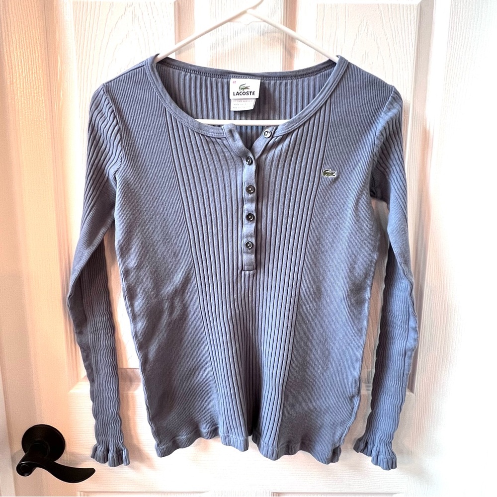 ⭐️ Lacoste 40 Henley Long Sleeve Top